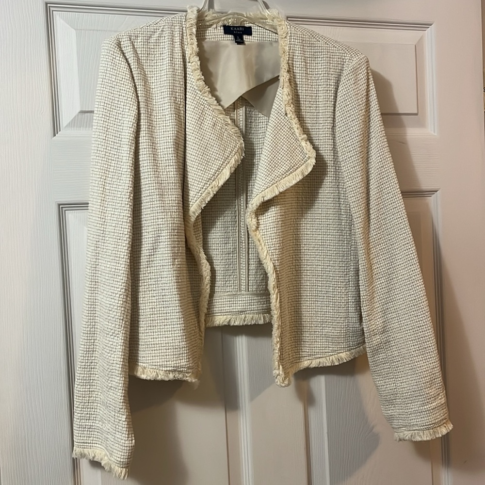 Kaari Blue Women's Cream Jacket